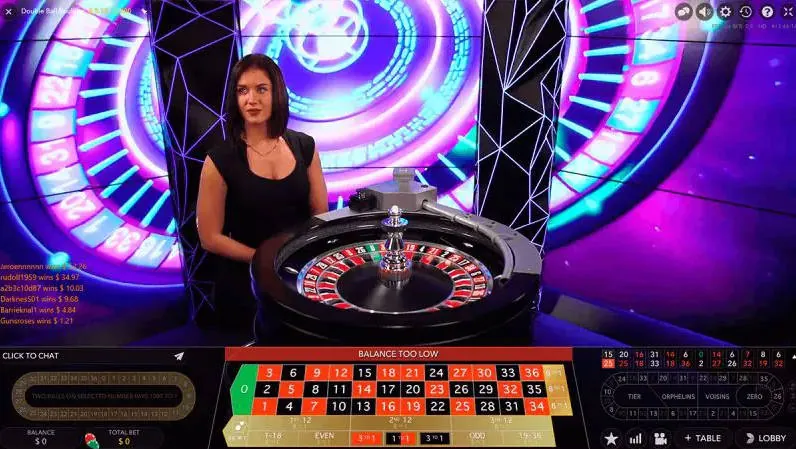 Double Ball Roulette- Interface