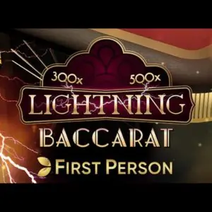 First Person Lightning Baccarat - Game Logo