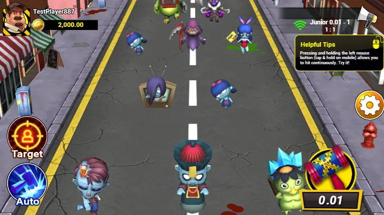 Zombie Party Fishing - Interface